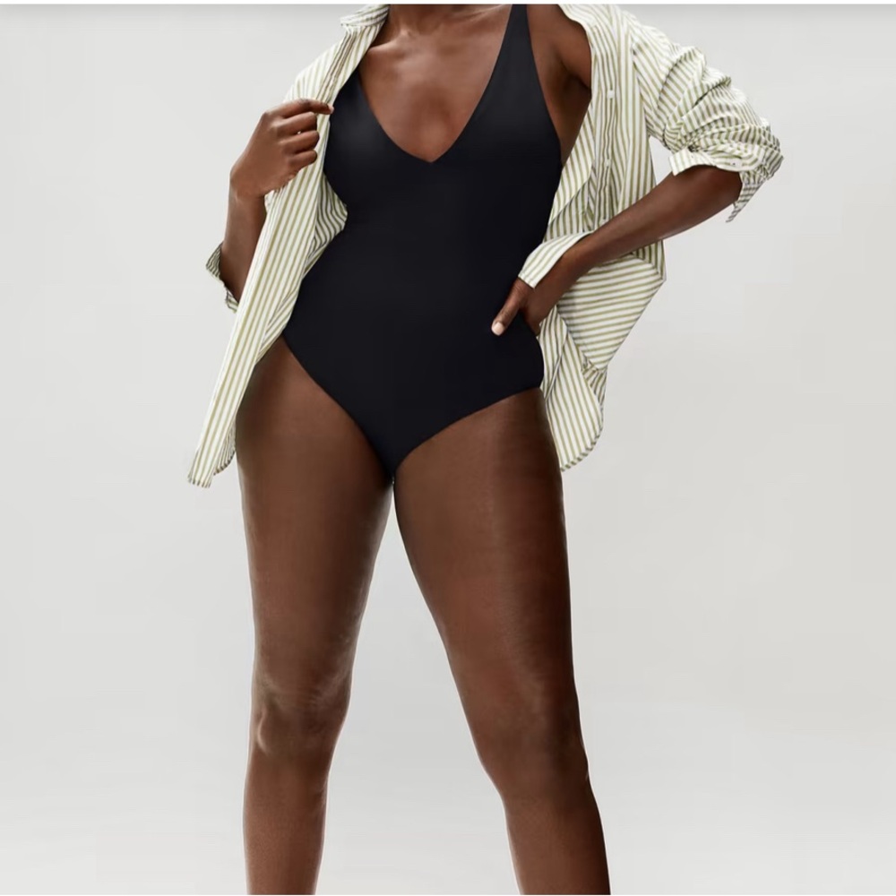 Everlane v-neck one-piece